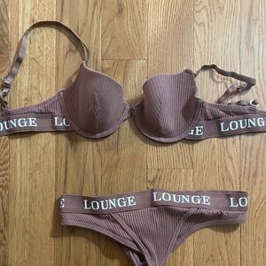 LOUNGE BROWN LINGERIE SET